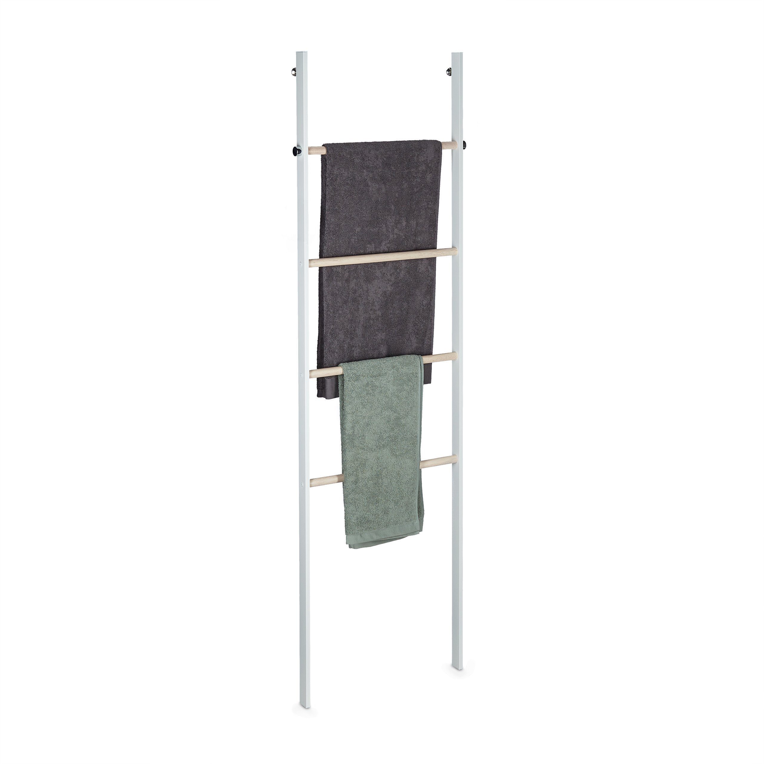 relaxdays Handtuchleiter Holz & Metall günstig online kaufen