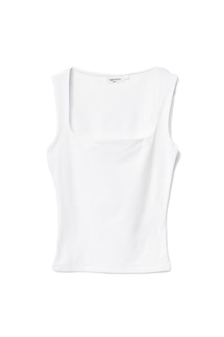 Gina Tricot Shirttop Square neck tank top - Tanktop mit eckigem Ausschnitt - Damen Top