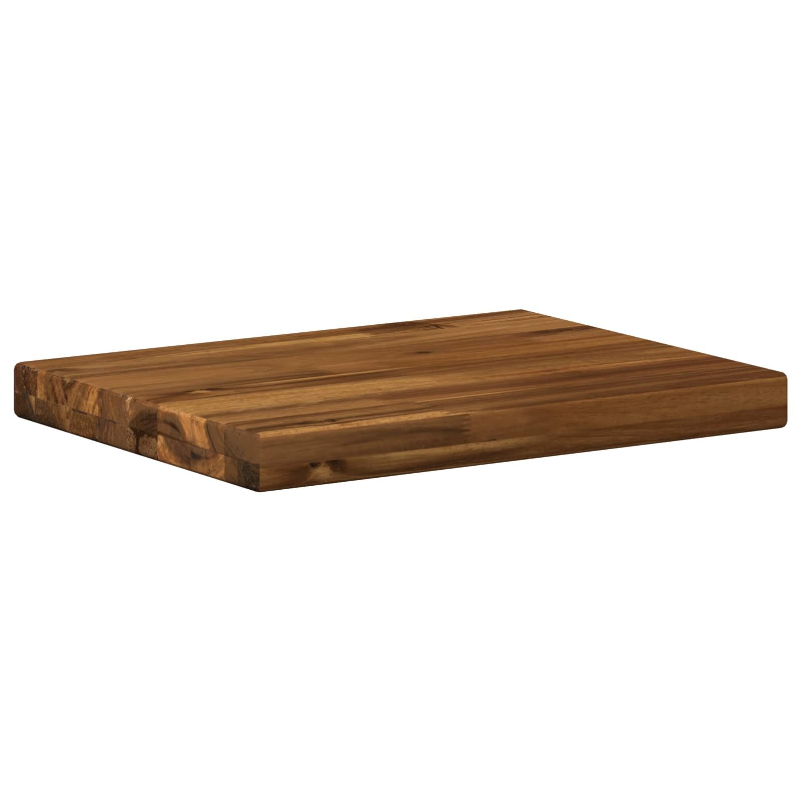 vidaXL Tischplatte Rechteckige Tischplatte 90 x 50 x 3,5 cm Rechtwinklig Natur (1 St)