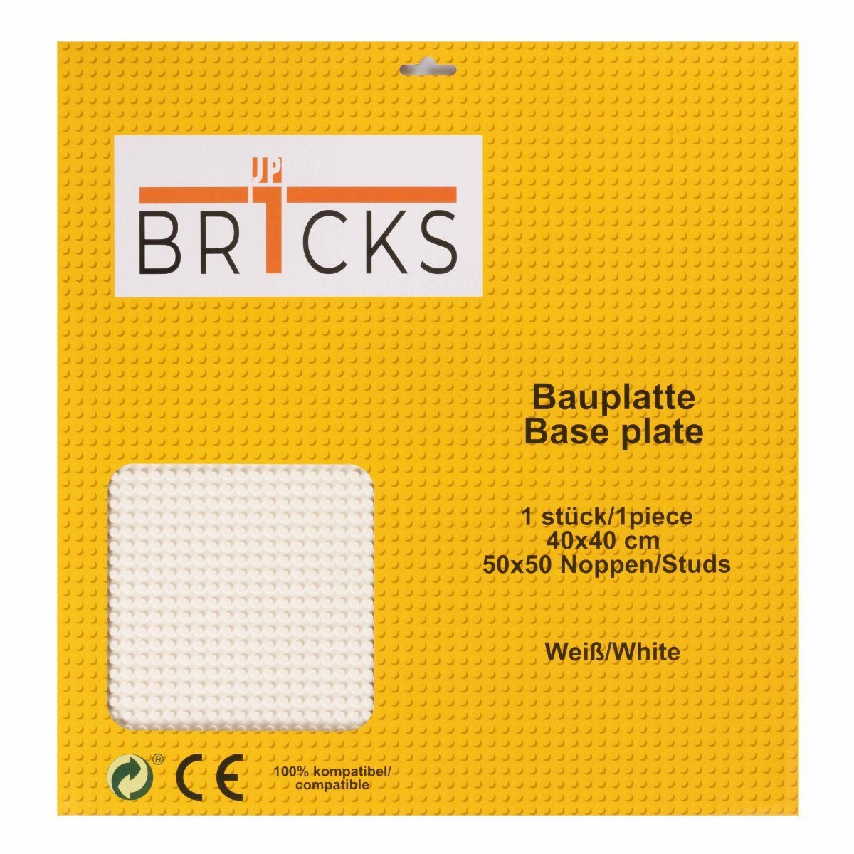 Wisam BR1CKS Baseplate White 50x50 Spielbausteine