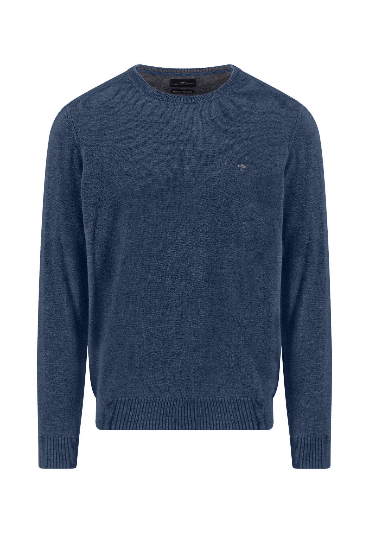 FYNCH-HATTON Rundhalspullover mit Logo Stickerei