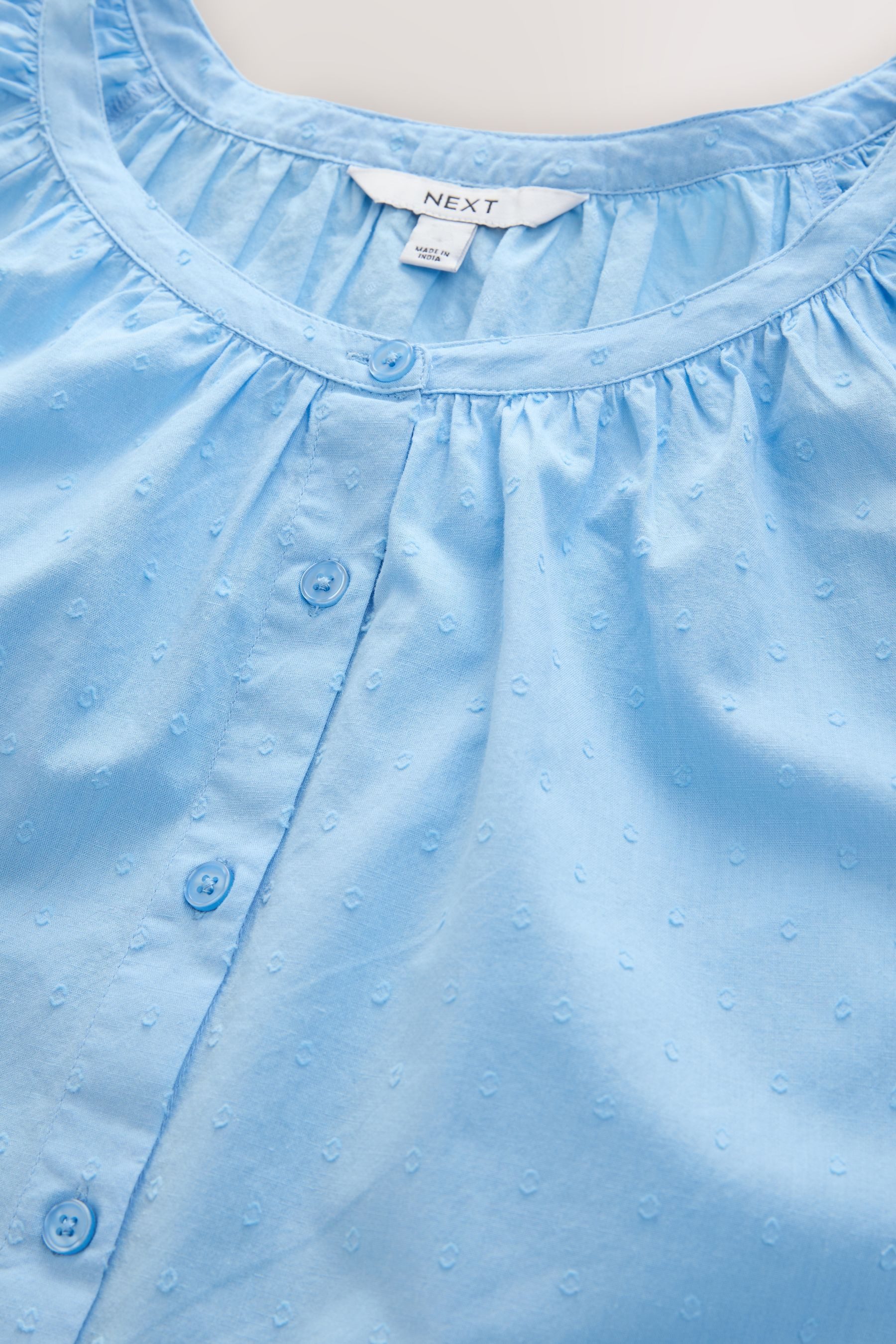Next Blusenshirt Blumenbesticktes, kurzärmeliges Oberteil (1-tlg) günstig online kaufen