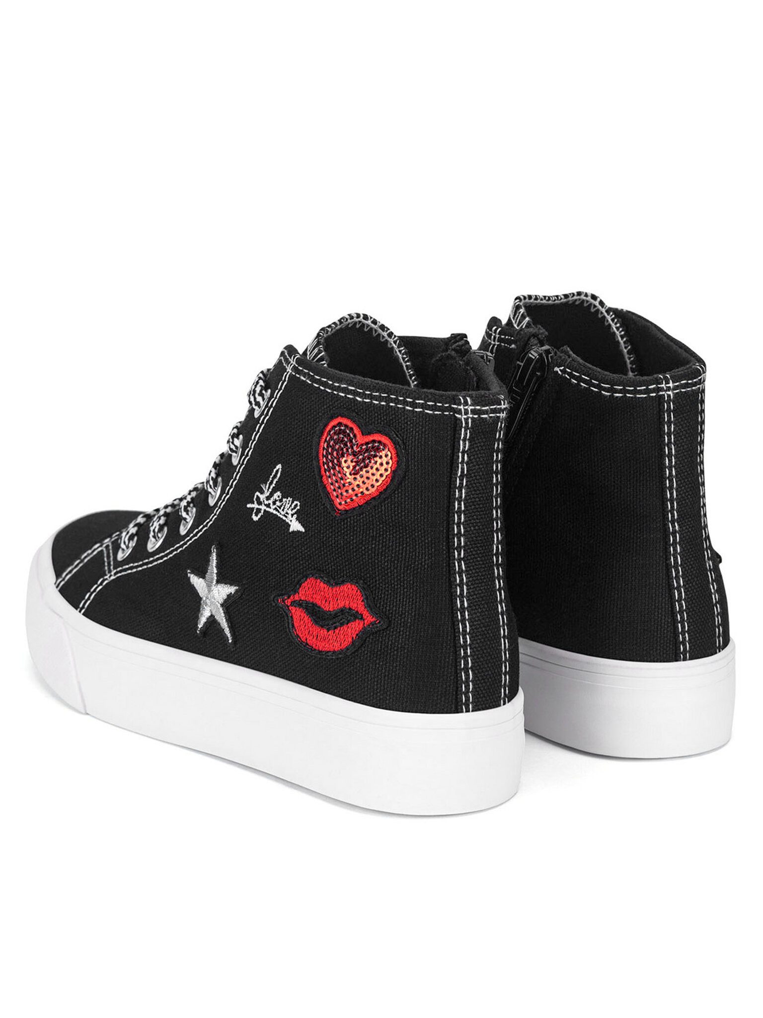 DeeZee DeeZee Sneakers aus Stoff Mädchen CSS030752 Schwarz Sneaker