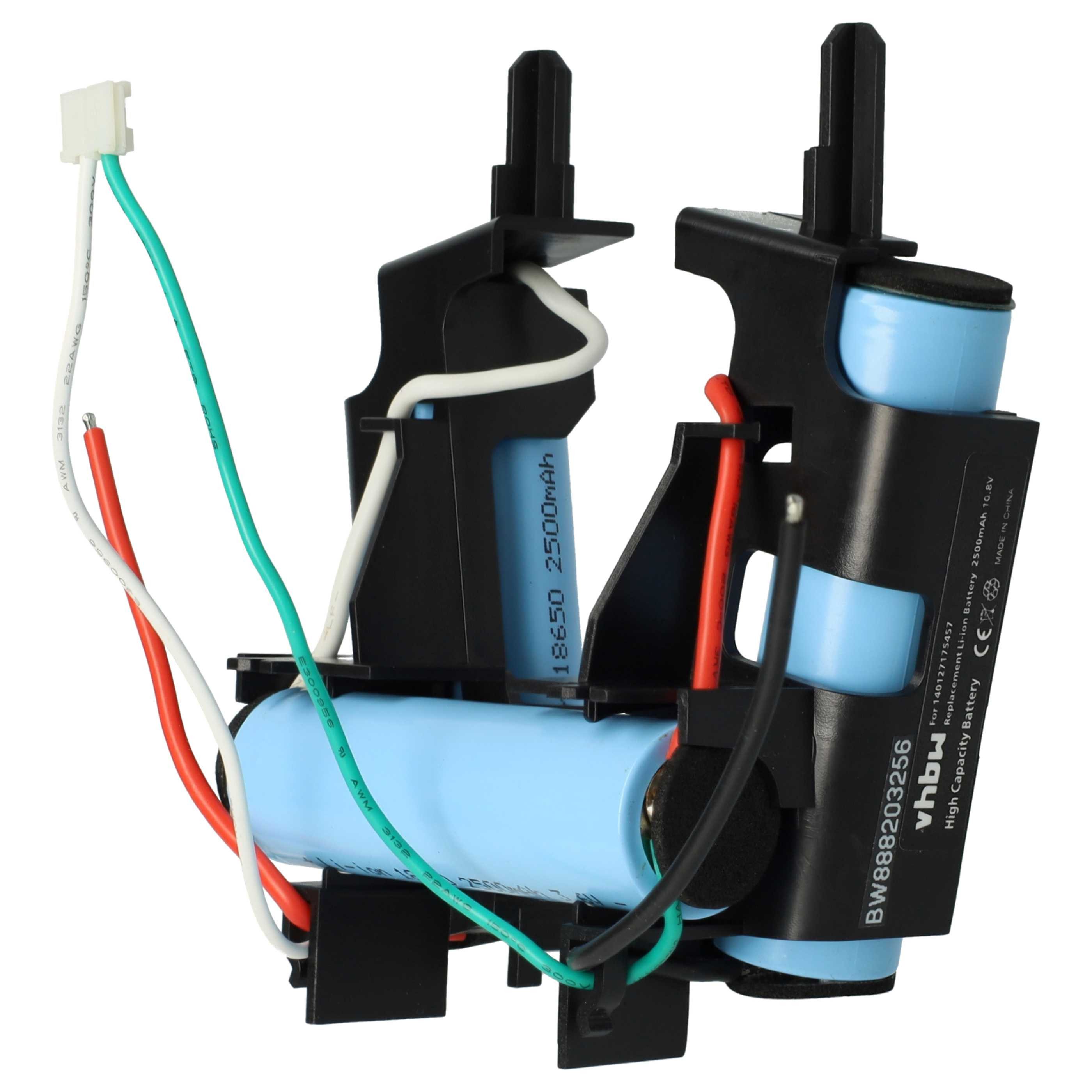 vhbw Akku passend für AEG CX7, CX7-21DB, CX7-21EB, CX7-21EBK, CX7-21SW, Staubsauger-Akku Akku Li-Ion 2500 mAh (10,8 V, 1 St), Leistungsfähiger Austausch-Akku für Ihren Staubsauger
