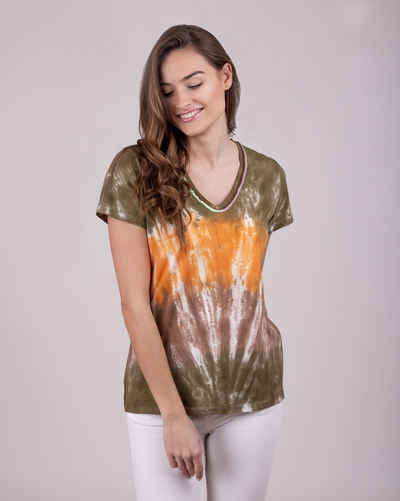 Key Largo T-Shirt mit trendigem Batik-Muster