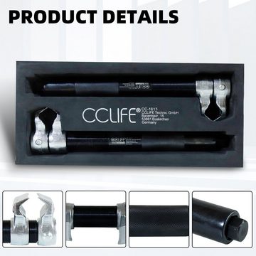 CCLIFE Werkzeugset 1,2T Auto Federspanner Set, bis 280mm Spannenbereich, Universal