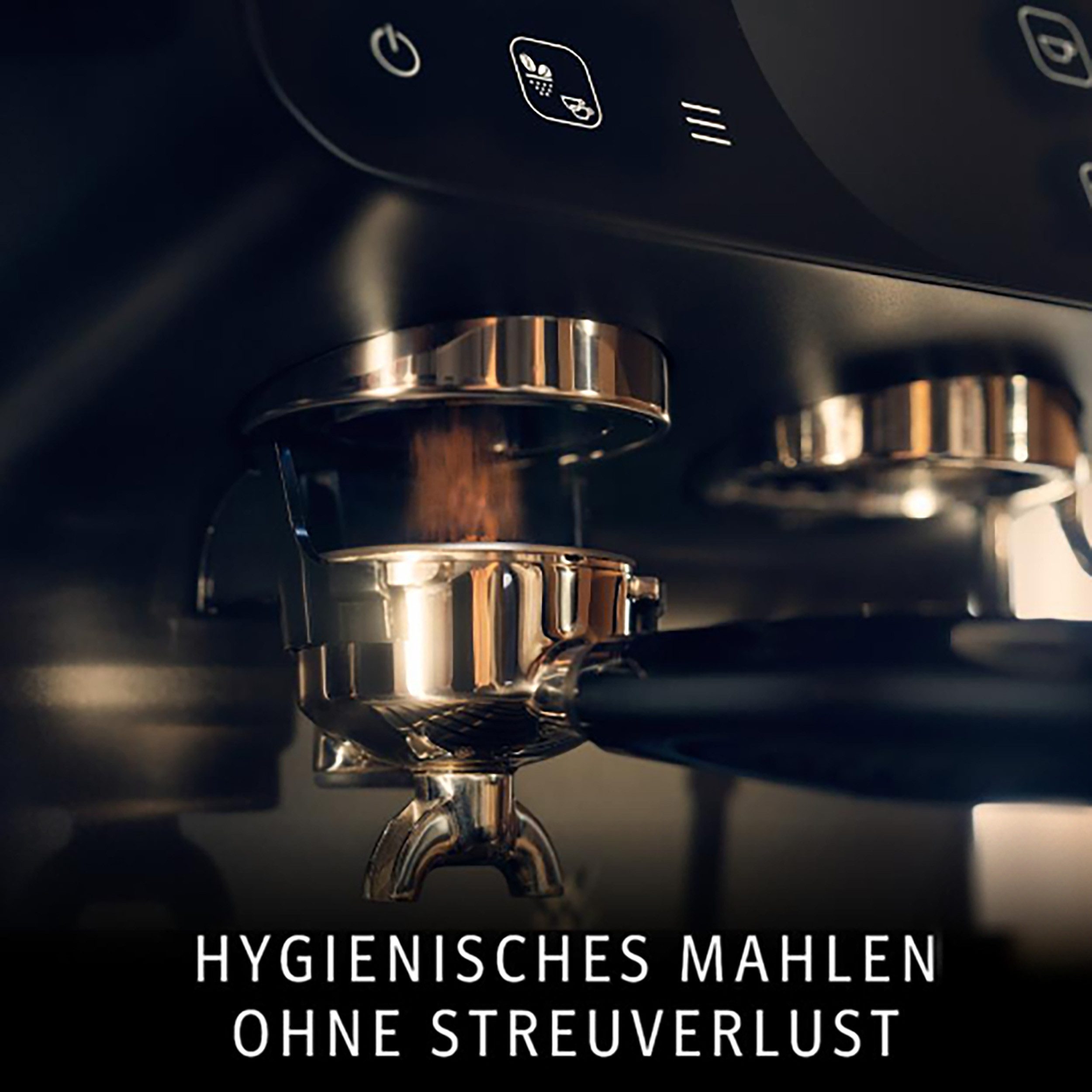 WMF Siebträgermaschine Espresso Pro, Mahlwerk mit 60 Mahlgraden, WMF Doppel-Thermoblock Technologie