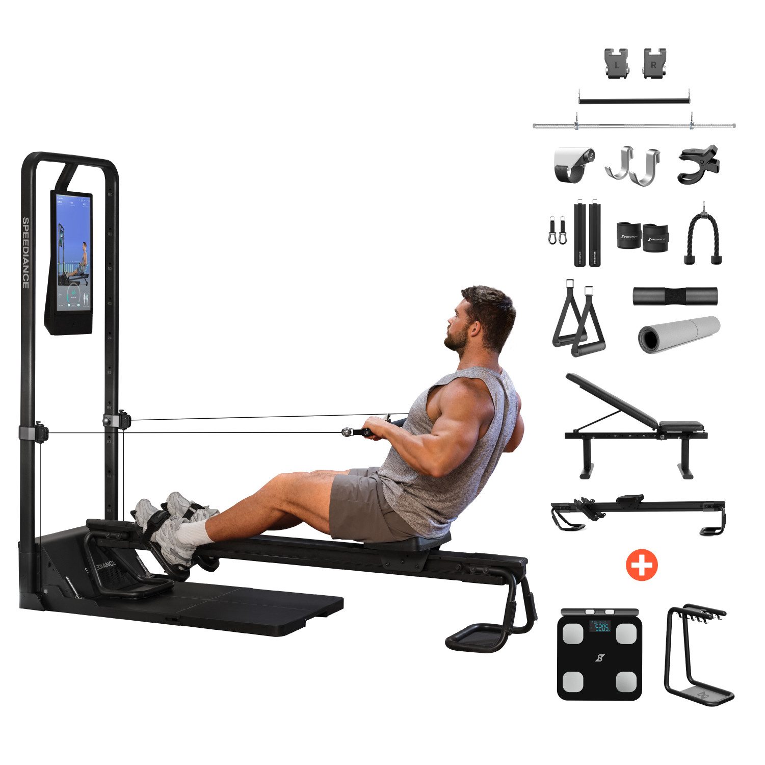 SPEEDIANCE Kraftstation verbessertes KI-gesteuertes All-in-One Home Gym( Family Plus, Ganzkörper-Krafttraining Fitnessgeräte