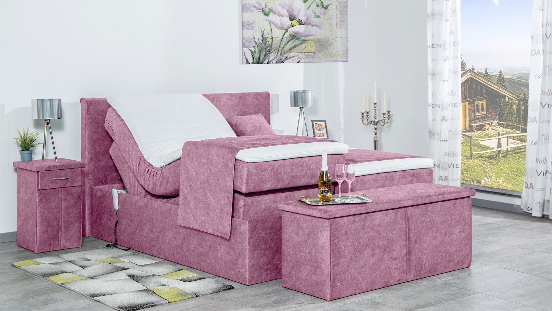 Meisterbetten Boxspringbett Nado (mit Motor, 7-Zonen günstig online kaufen