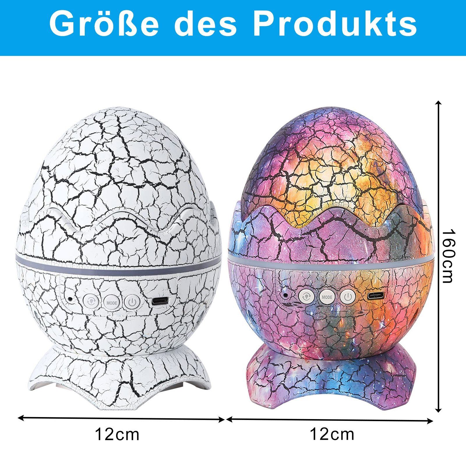 MUPOO LED Nachtlicht LED Sternenhimmel Projektor,Galaxy Planetarium mit Fer günstig online kaufen