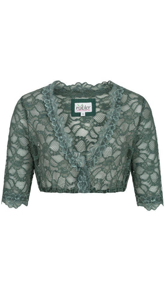 Dirndlbluse Dirndlbluse 3/4 Arm Laura in Grün von Nübler