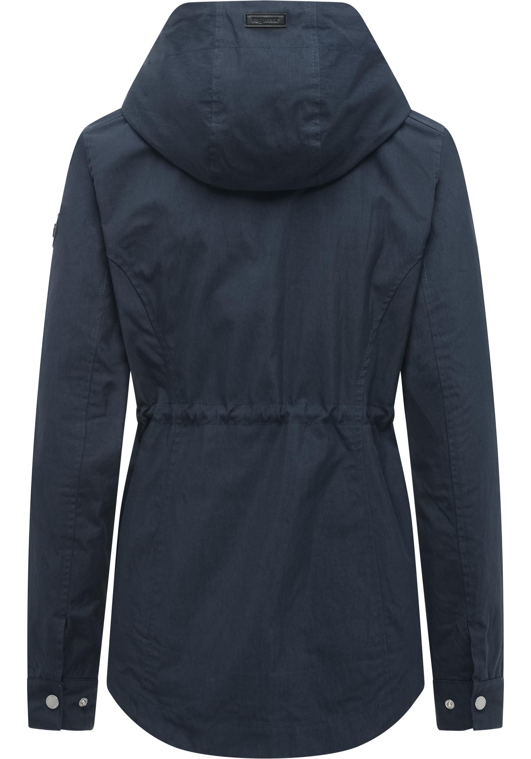 Ragwear Parka Dankira Leichte Übergangsjacke mit verstellbarer Kapuze