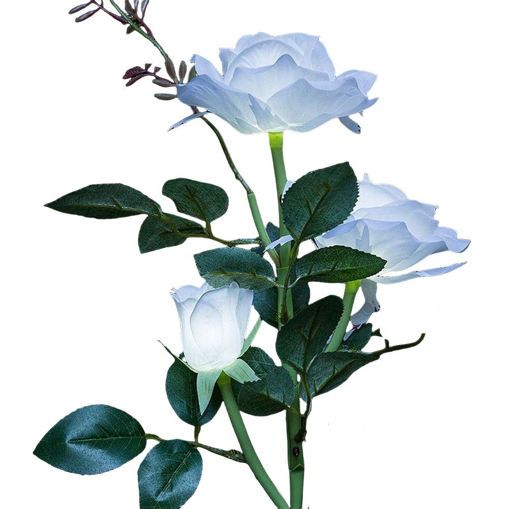 Kunstblumenstrauß Wassergeschützt Solar Rose Blumen für günstig online kaufen