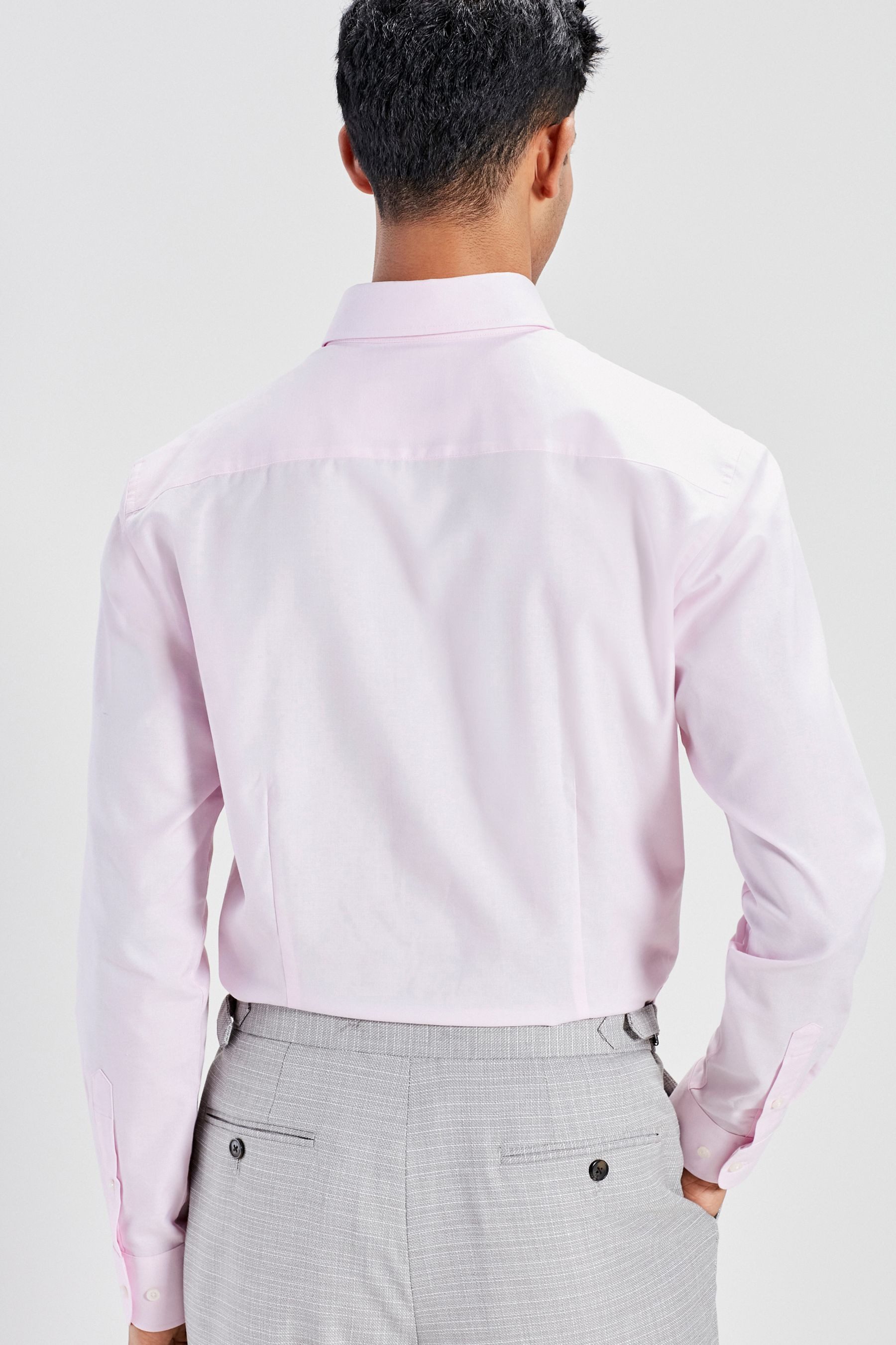 Next Langarmhemd Pflegeleichtes Slim Fit Oxford-Hemd günstig online kaufen