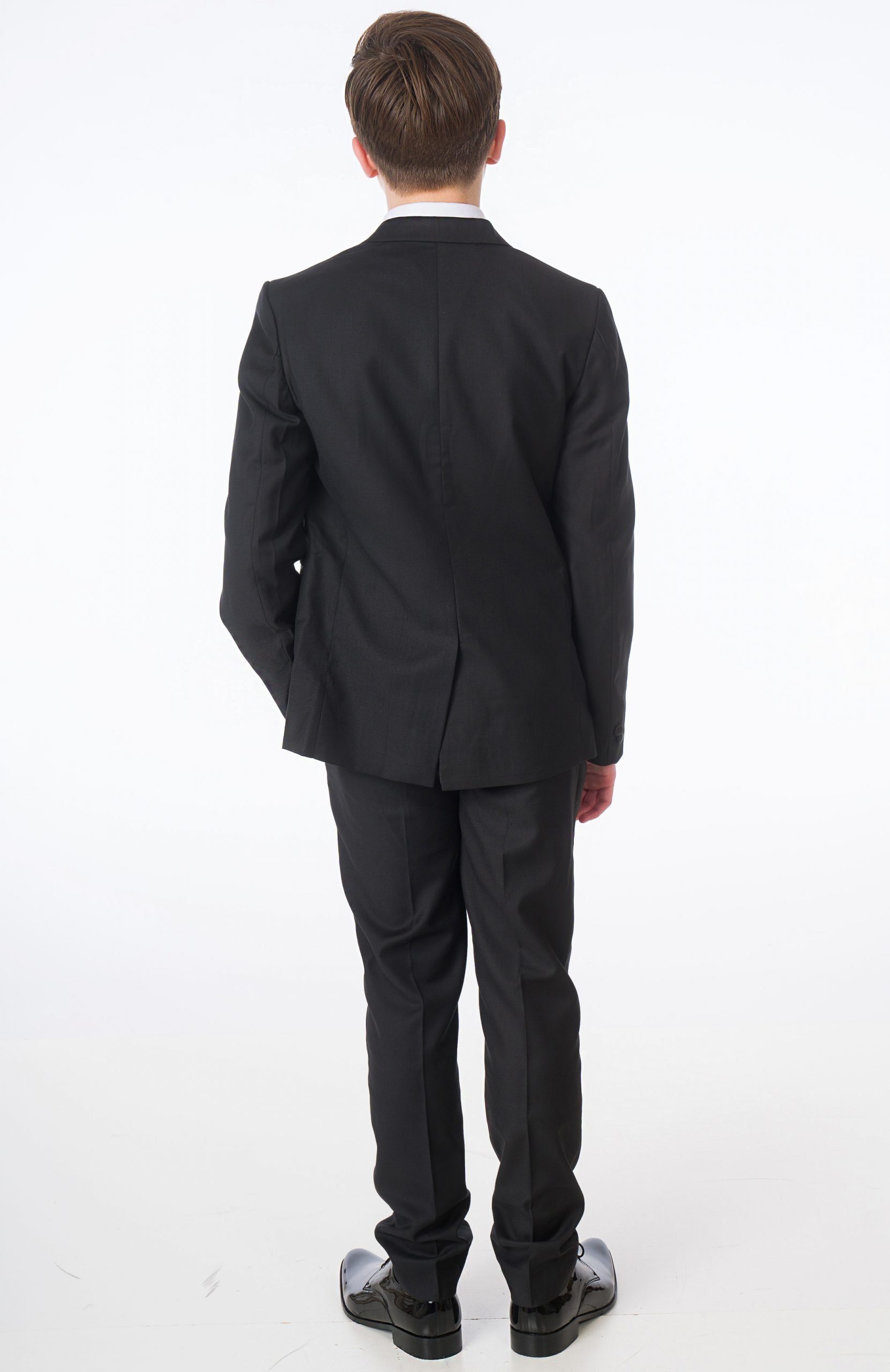 Anzug (Set: Melli-Trends in Fliege, Weste, Kommunionanzug 5-teilig) und Schwerz Smoking Kinderanzug Sakko, Hoseund Hemd, festlich, Jungen elegant