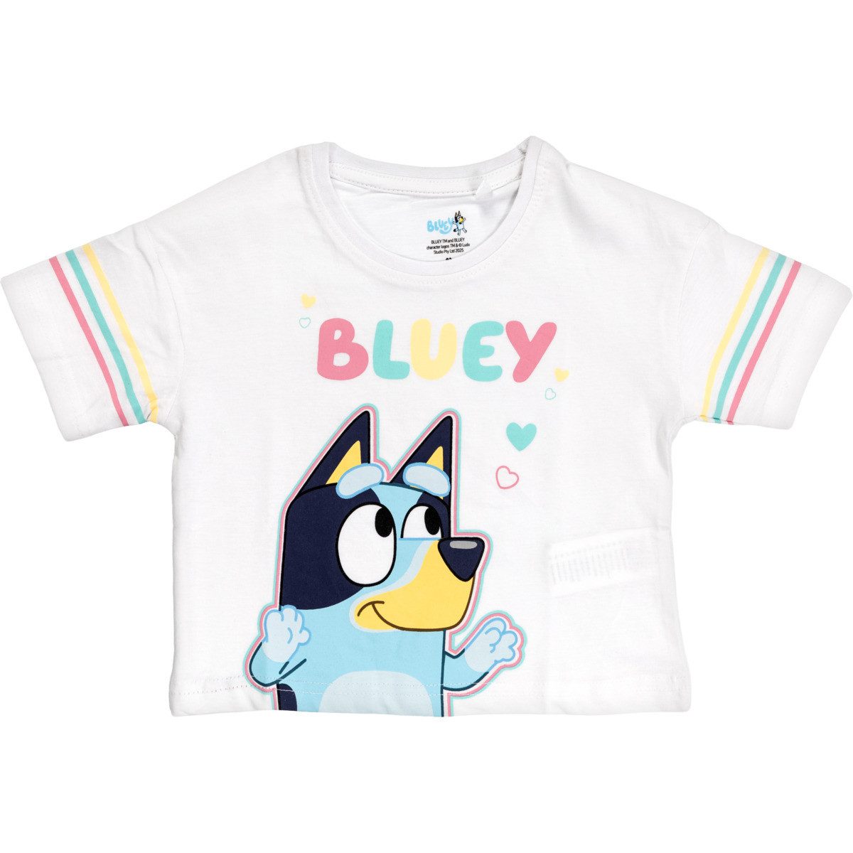 Bluey T-Shirt Bluey & Bingo Unisex Kinder (1-tlg) Shirt, Oberteil, Leibchen, Funktionsshirt, Shortsleeve Shirt