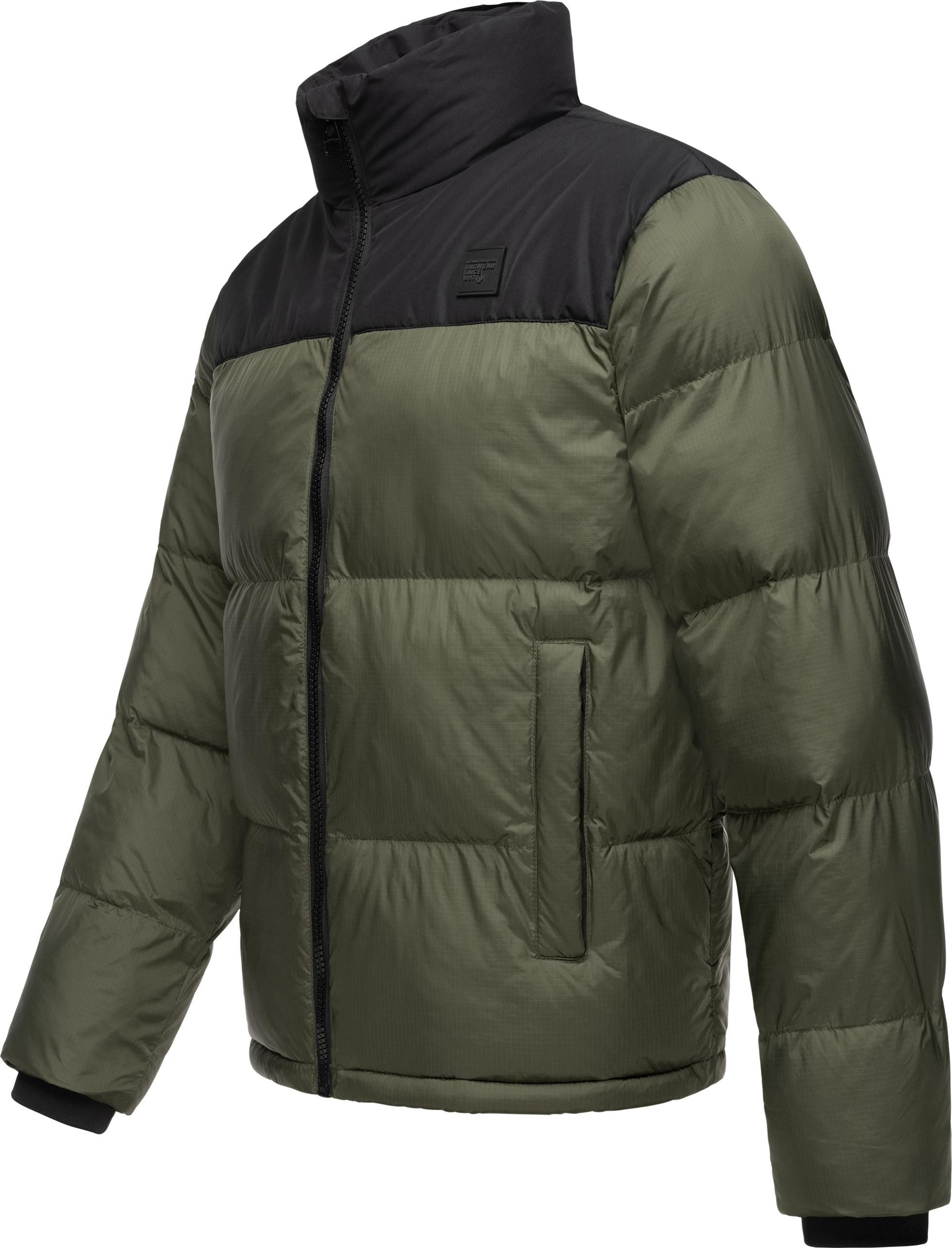 Ragwear Outdoorjacke Stafen Wasserdichte Herren Winterjacke im Retro-Look