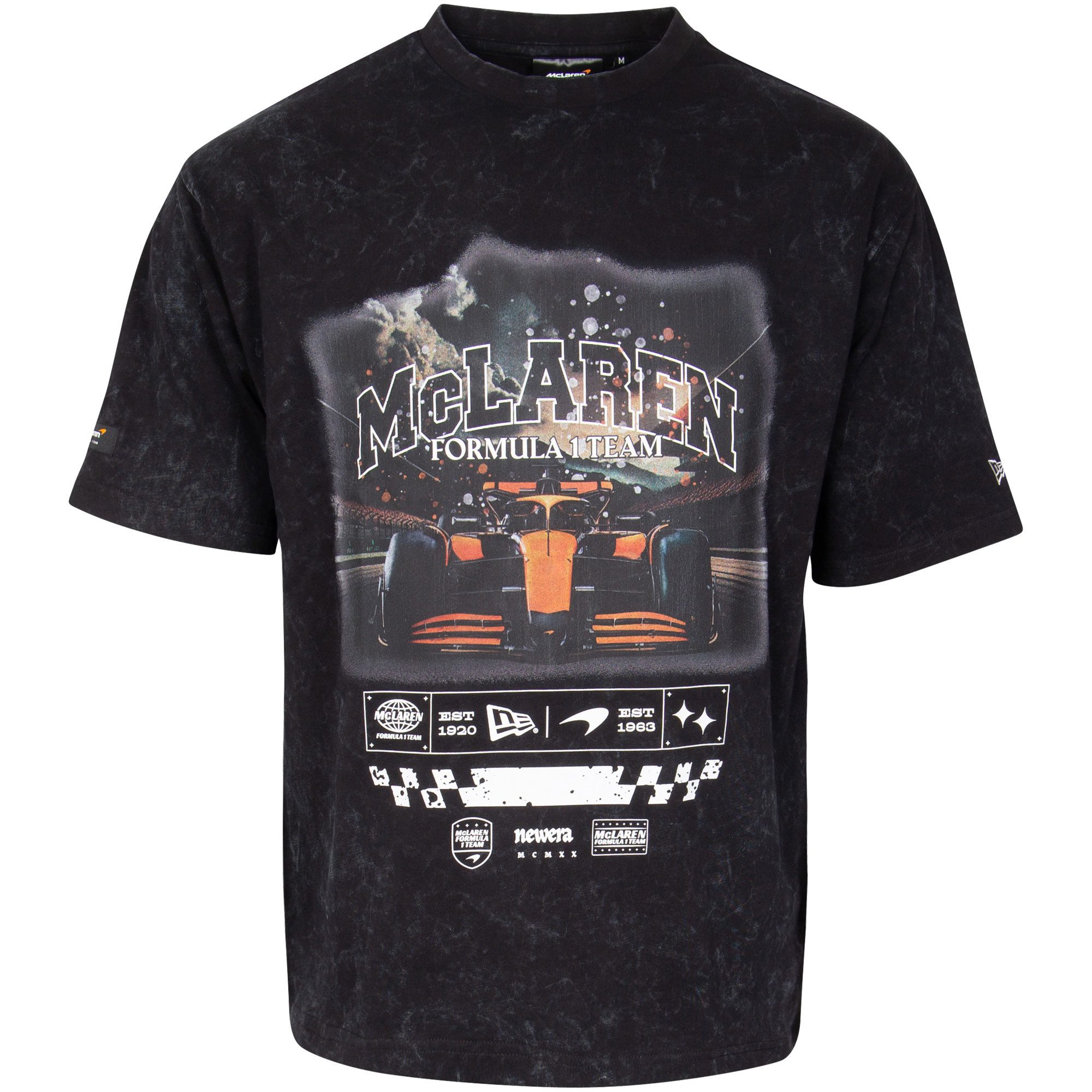 McLaren T-Shirt McLaren F1 New Era T-Shirt "Washed Graphic" - schwarz