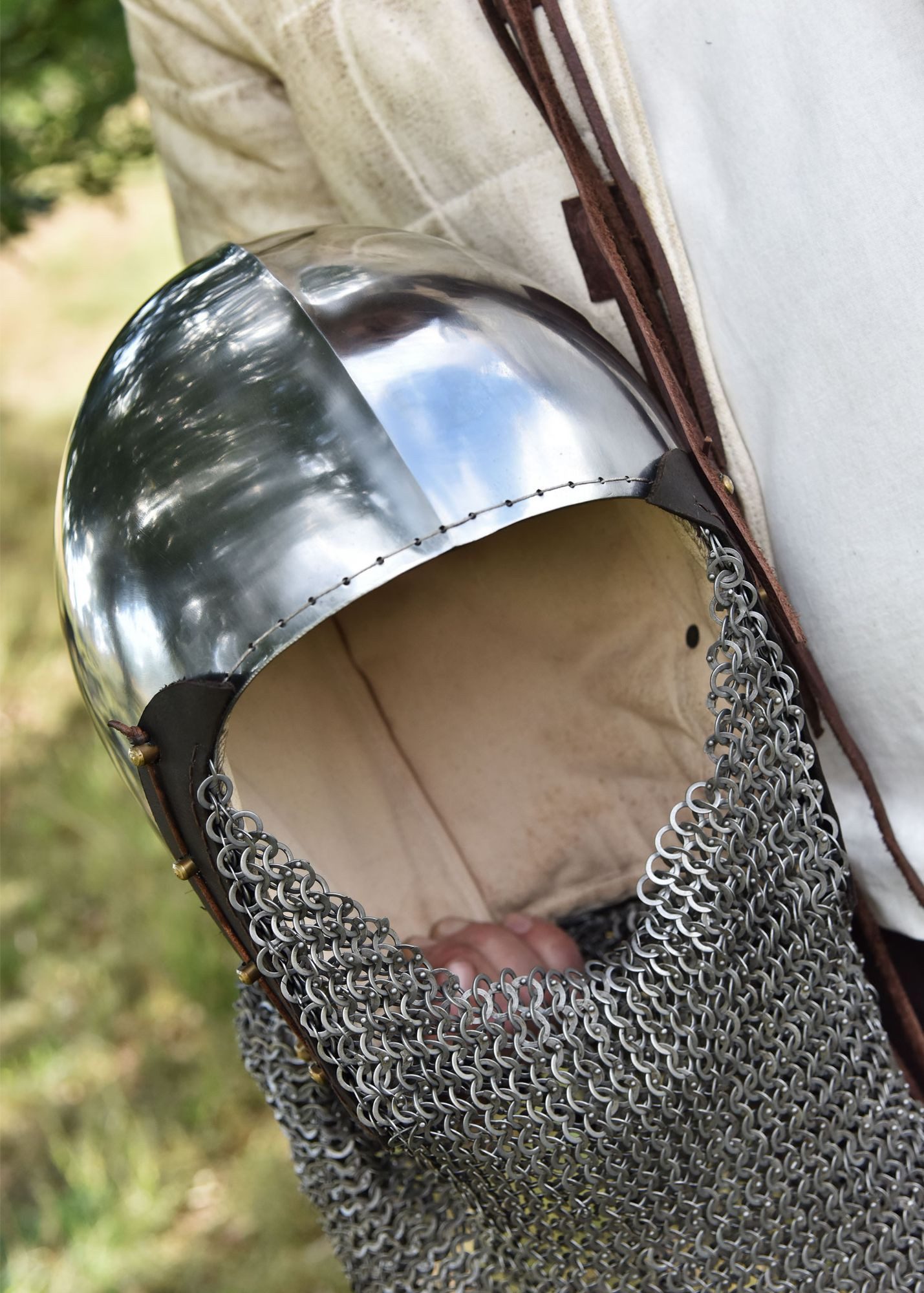 Ulfberth Ritter-Kostüm Ulfberth Beckenhaube für Schaukampf, 2 mm Stahl, Gr. M