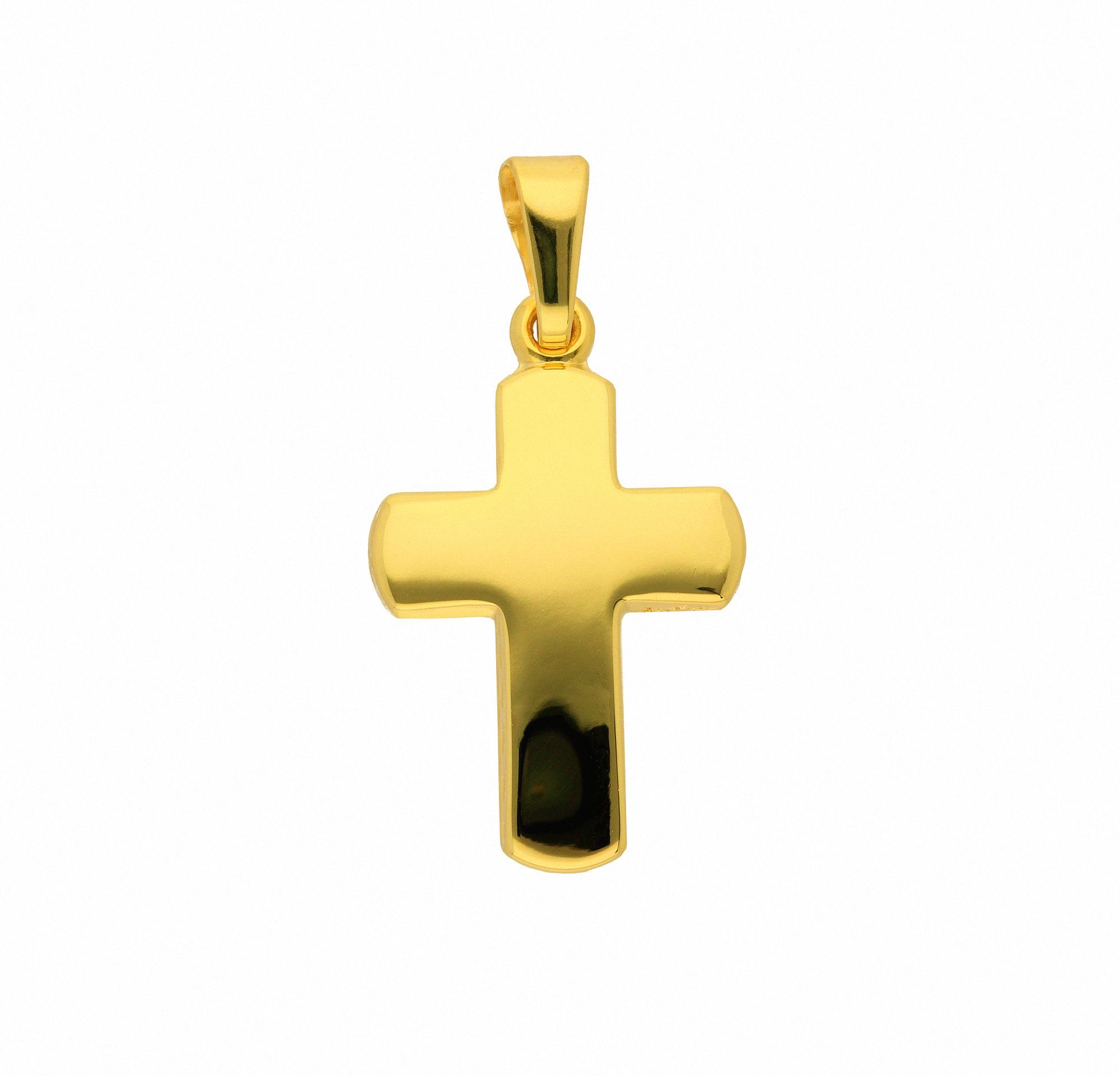 Adelia´s Kette mit mit Anhänger, Set Gold Anhänger 333 - Schmuckset Kreuz Halskette