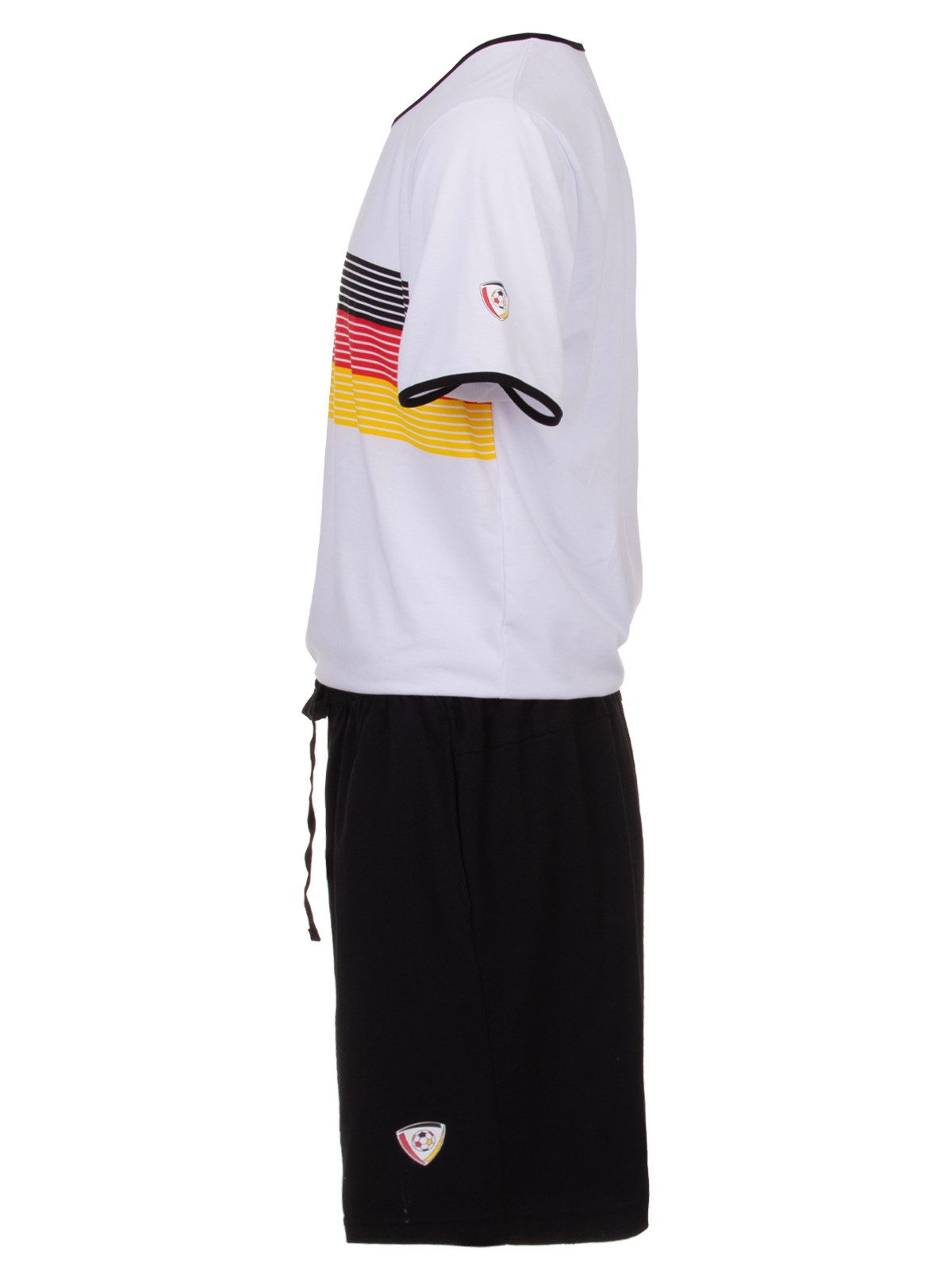 Henry Terre Schlafanzug Freizeit-Set T-Shirt/ Short Deutschland Flagge – Bild 2 von 5