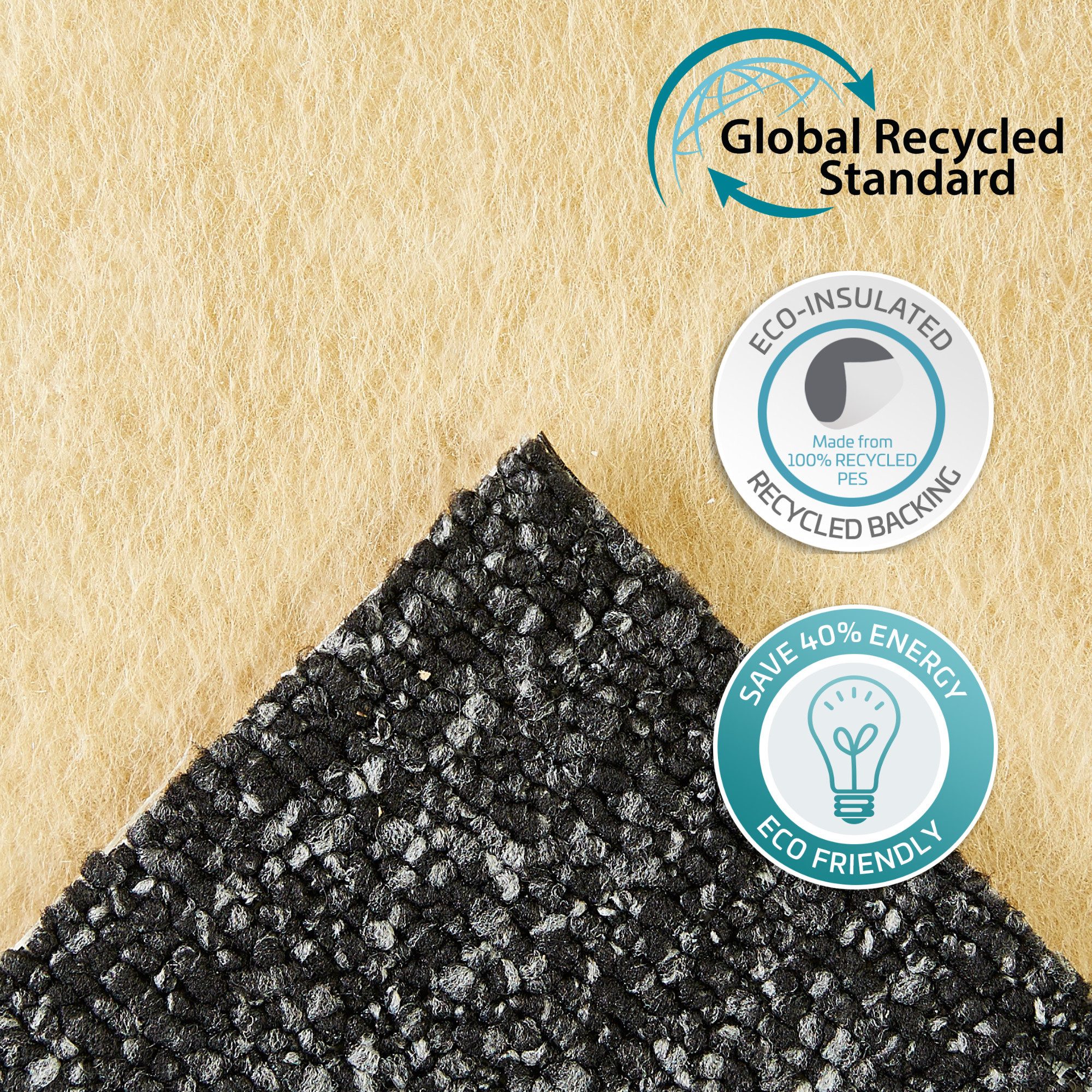 Andiamo Teppichboden Bruce, Schlinge, rechteckig, Höhe: 4 mm, meliert. Breite 400 cm, Wohnzimmer, strapazierfähig & robust