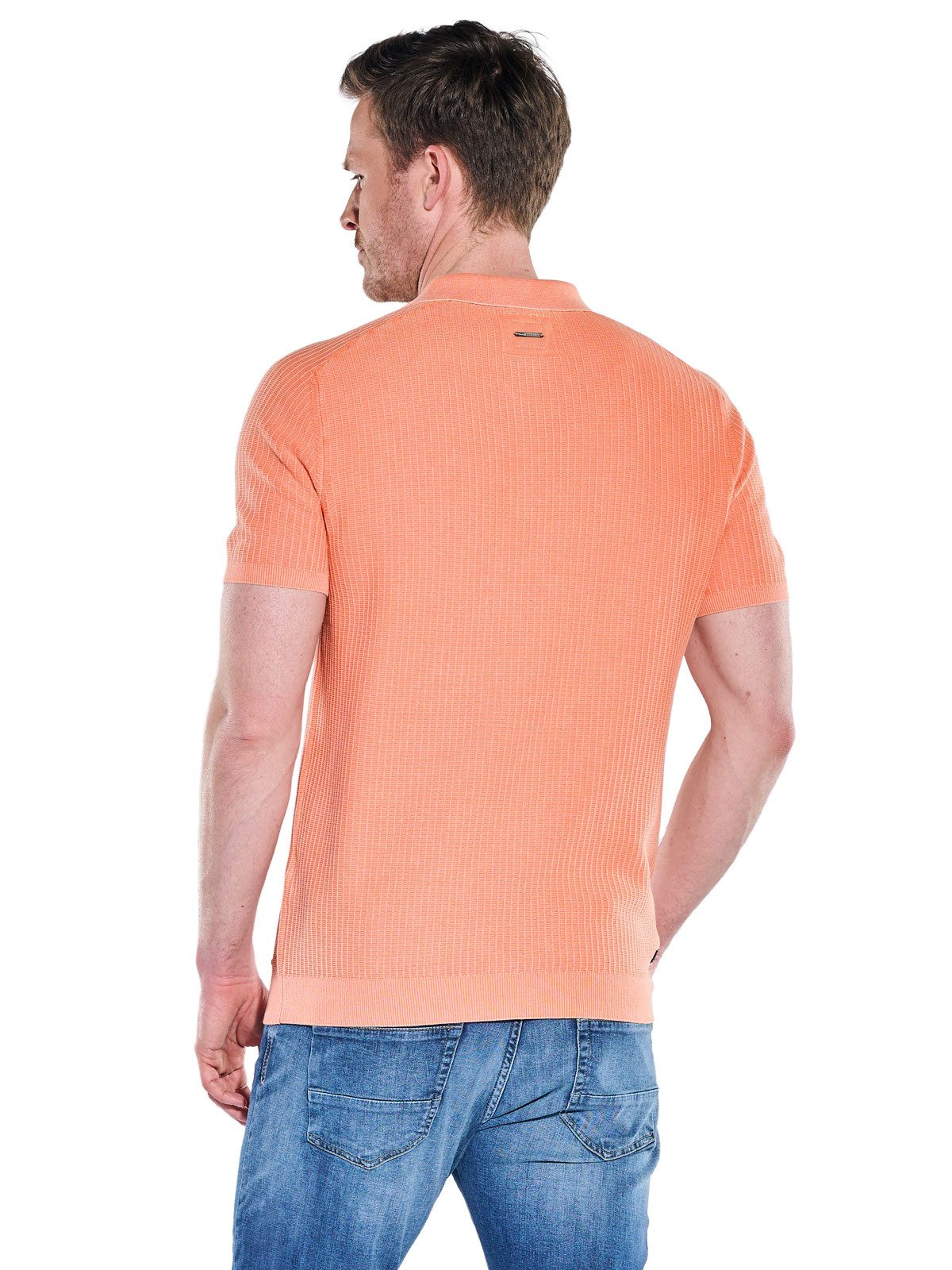Engbers Poloshirt Herren Modisches Strick-Polo, Orange