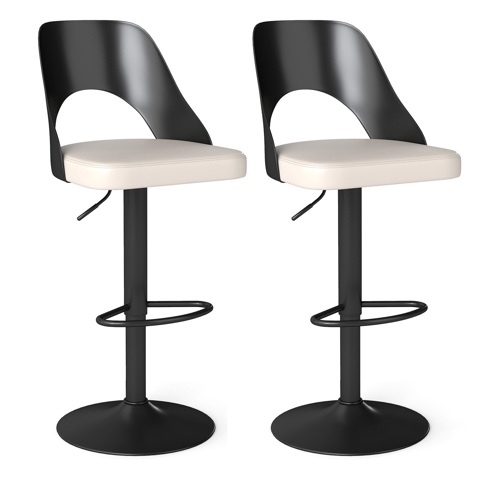 COSTWAY Barhocker (2er Set), Barstühle 360° günstig online kaufen