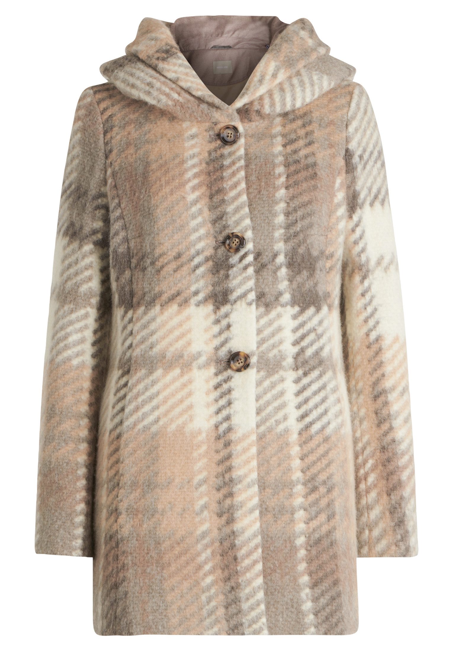 Amber & June Kurzjacke Damen Kurzmantel mit Kapuze günstig online kaufen