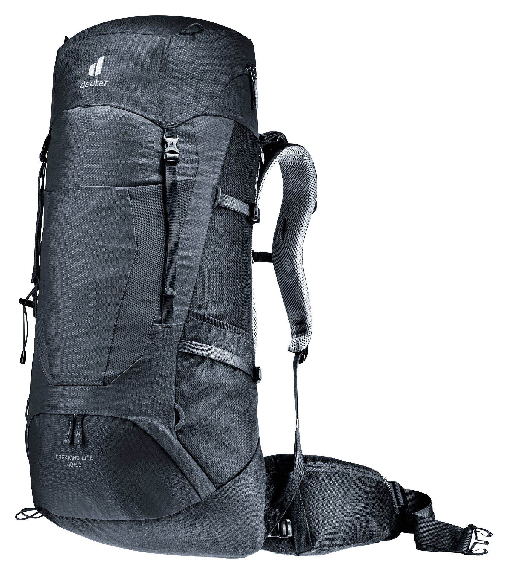 deuter Trekkingrucksack Trekking Lite Aircontact 40+10 Liter leichter Trekkingrucksack schwar