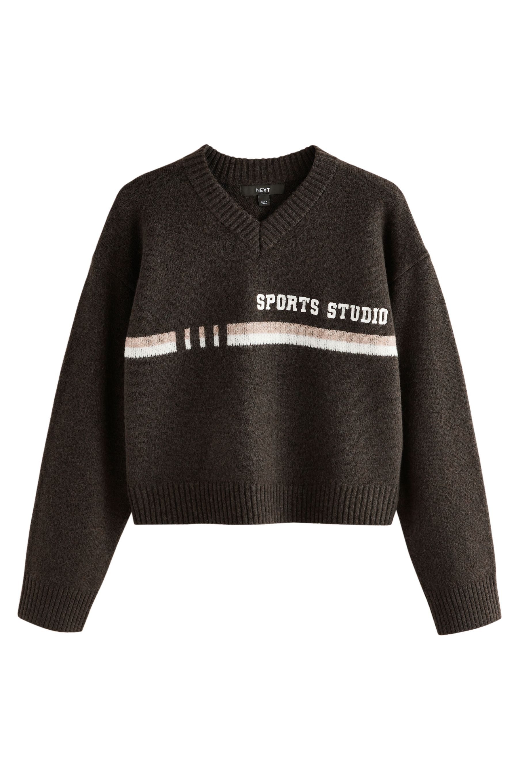 Next V-Ausschnitt-Pullover Strickpullover mit V-Ausschnitt + günstig online kaufen