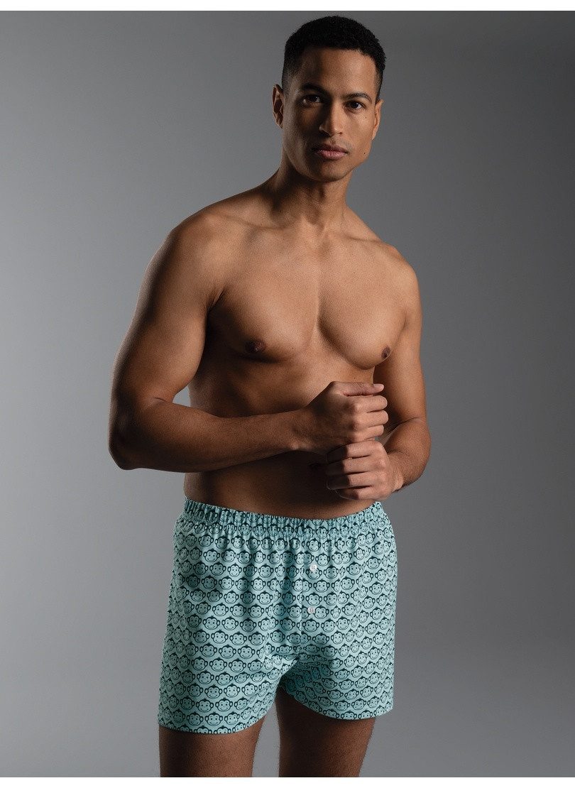Trigema Boxershorts TRIGEMA Boxershorts mit Allover-Muster "Äffchen" (1-St)