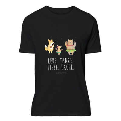 Mr. & Mrs. Panda T-Shirt Waldtiere Aloha - Schwarz - Geschenk, T-Shirt, Lachen, Lustiges T-Shi (1-tlg)