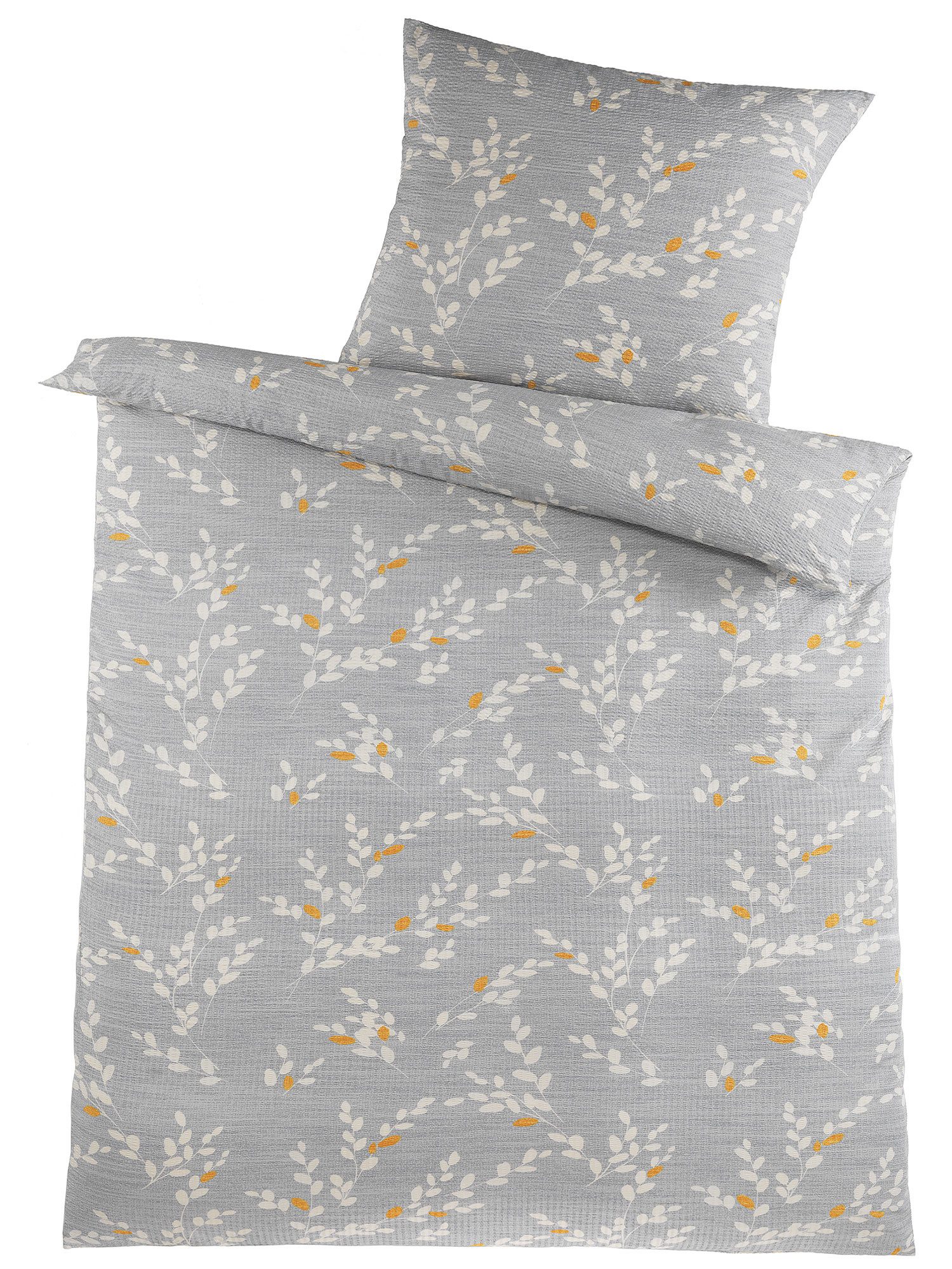 KH-Haushaltshandel Bettwäsche 4-tlg. Soft Seersucker Bettwäsche 2x (135x200 günstig online kaufen