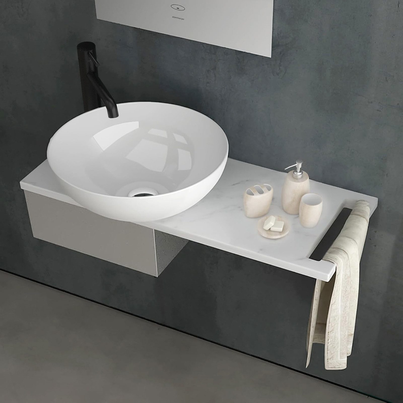 Alpenberger Waschbecken Gäste WC Set + günstig online kaufen