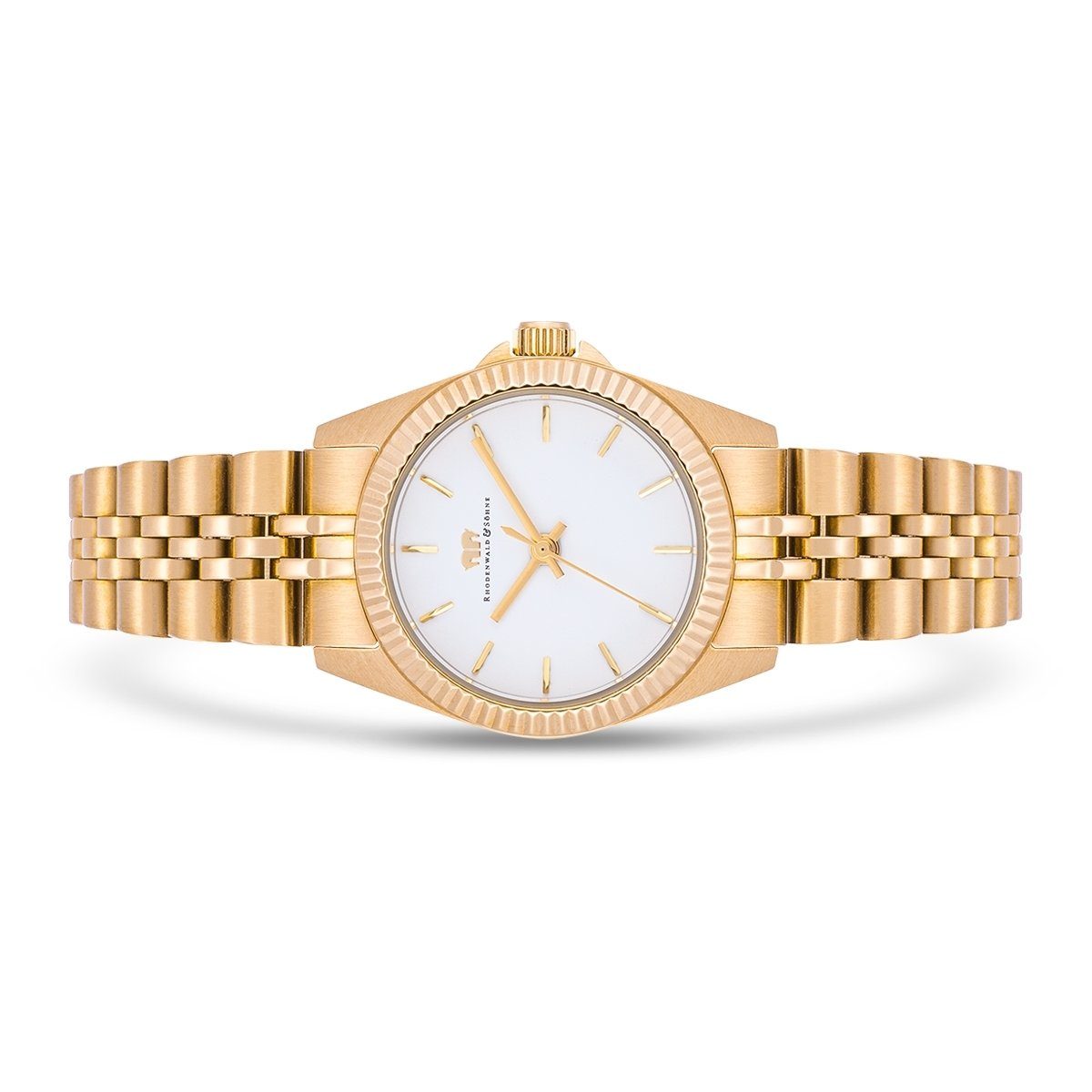 Rhodenwald & Söhne Quarzuhr Cassina gelbgold, mit Edelstahl-Armband günstig online kaufen