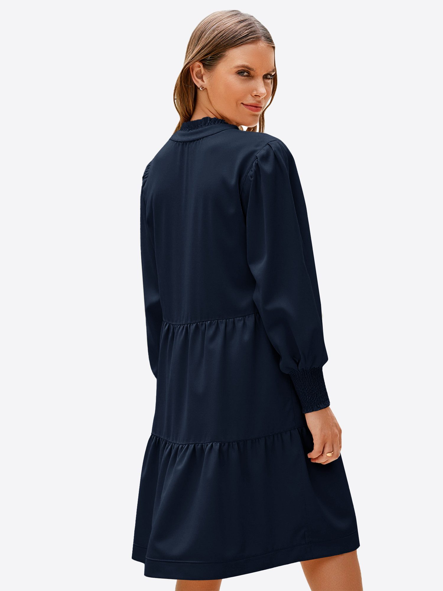 Imily Bela Minikleid Damen Langarm Lockerer günstig online kaufen
