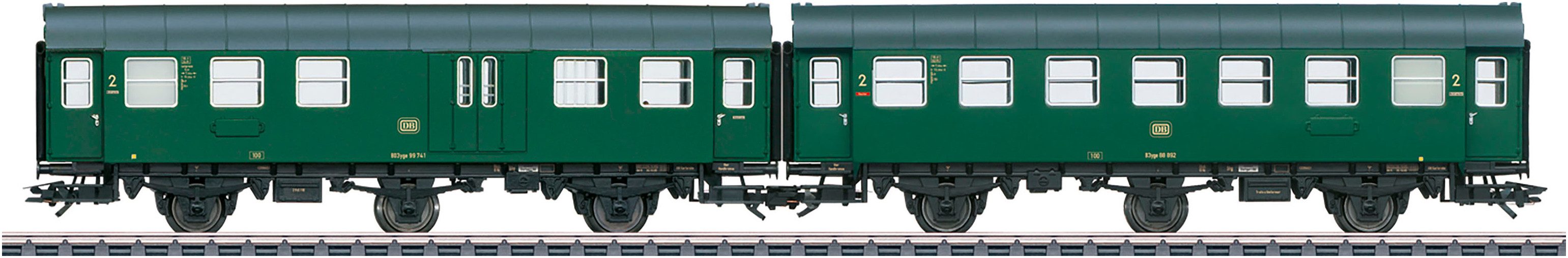 Märklin Легковой автомобиль Umbauwagen B3yge 2. Klasse - 43196, Spur H0, und BD3yg 2. Klasse mit Gepäckabteil