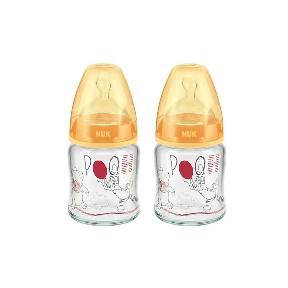 NUK Babyflasche NUK First Choice Glas-Babyflasche 120ml 0+ Sauger