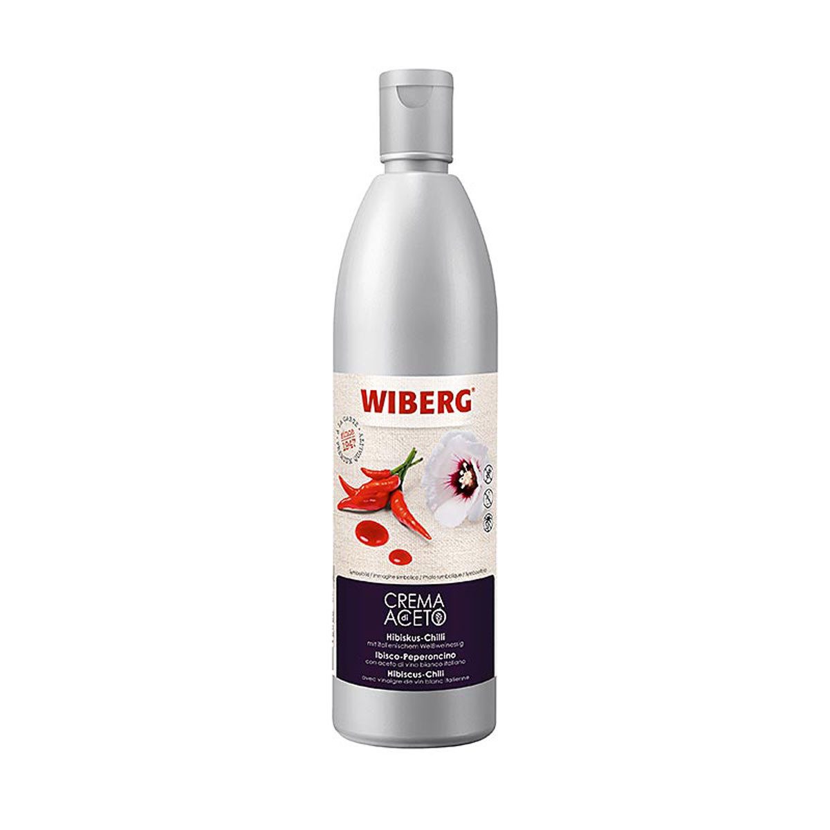 WIBERG Essig, Wiberg Crema di Aceto Balsamico Glace Hibiskus Chilli Flasche 500ml