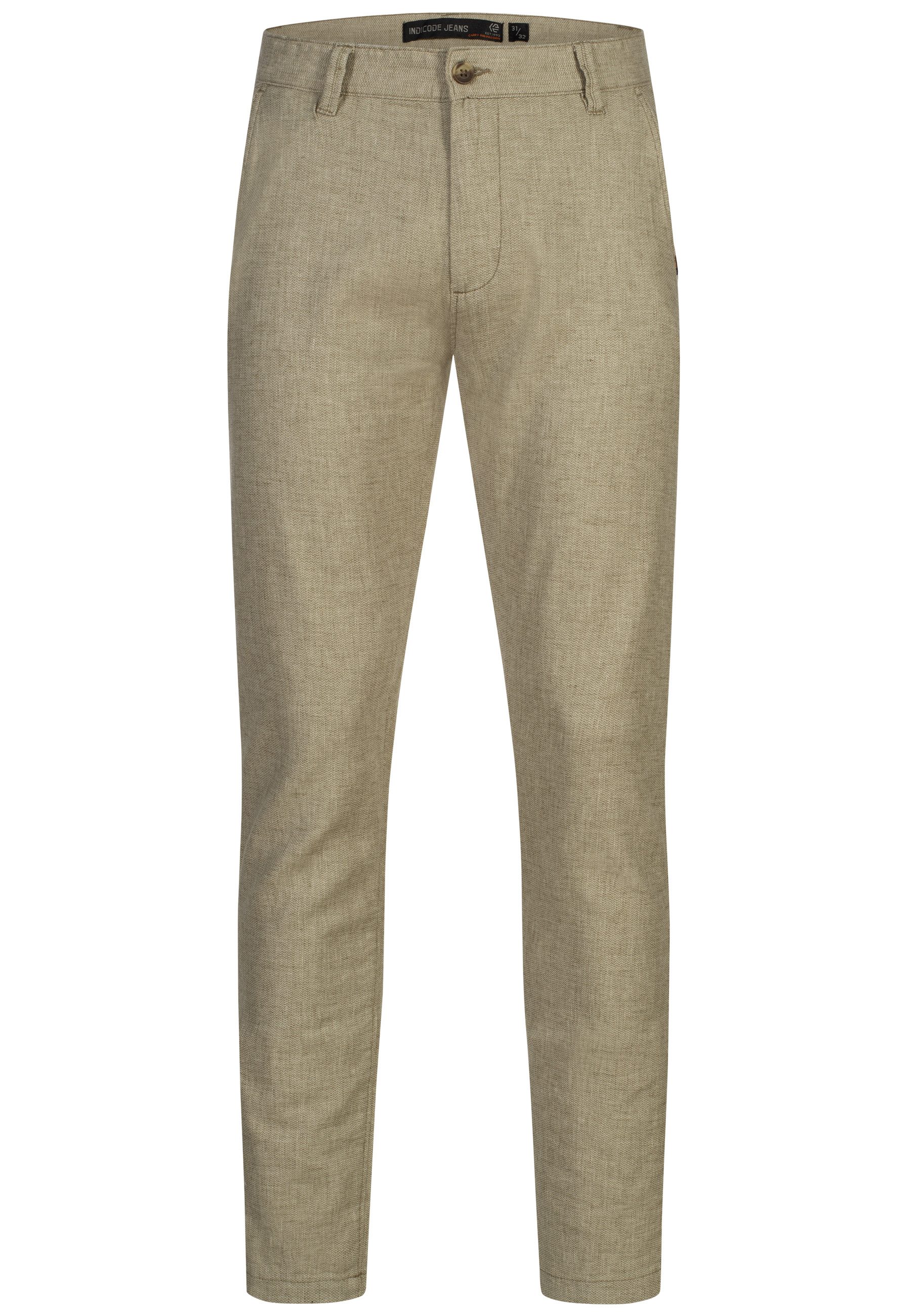 Indicode Leinenhose INGuy moderne Stretchhose mit günstig online kaufen