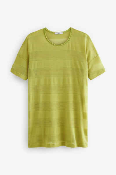 Next Strandkleid T-Shirt-Cover-up-Kleid mit Häkelbesatz (1-tlg)