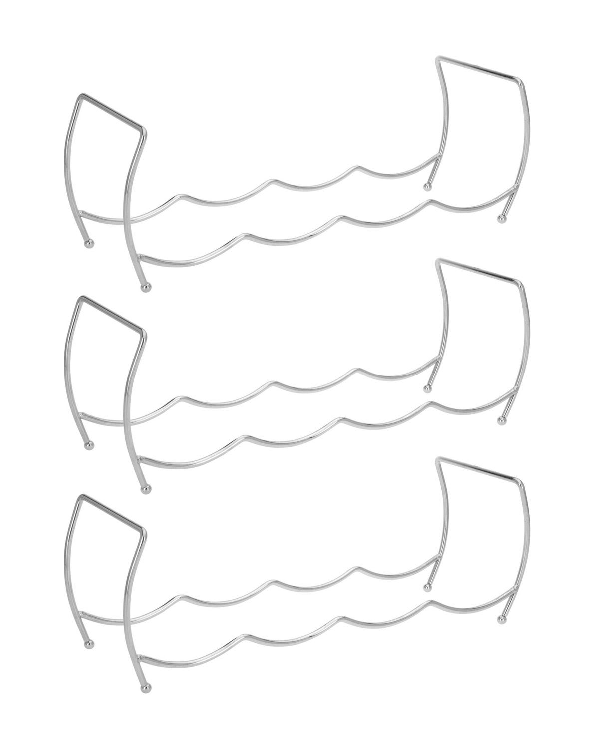 Weinflaschenhalter Weinflaschenhalter 3er Set EVANIA, Grau, B 44 cm günstig online kaufen