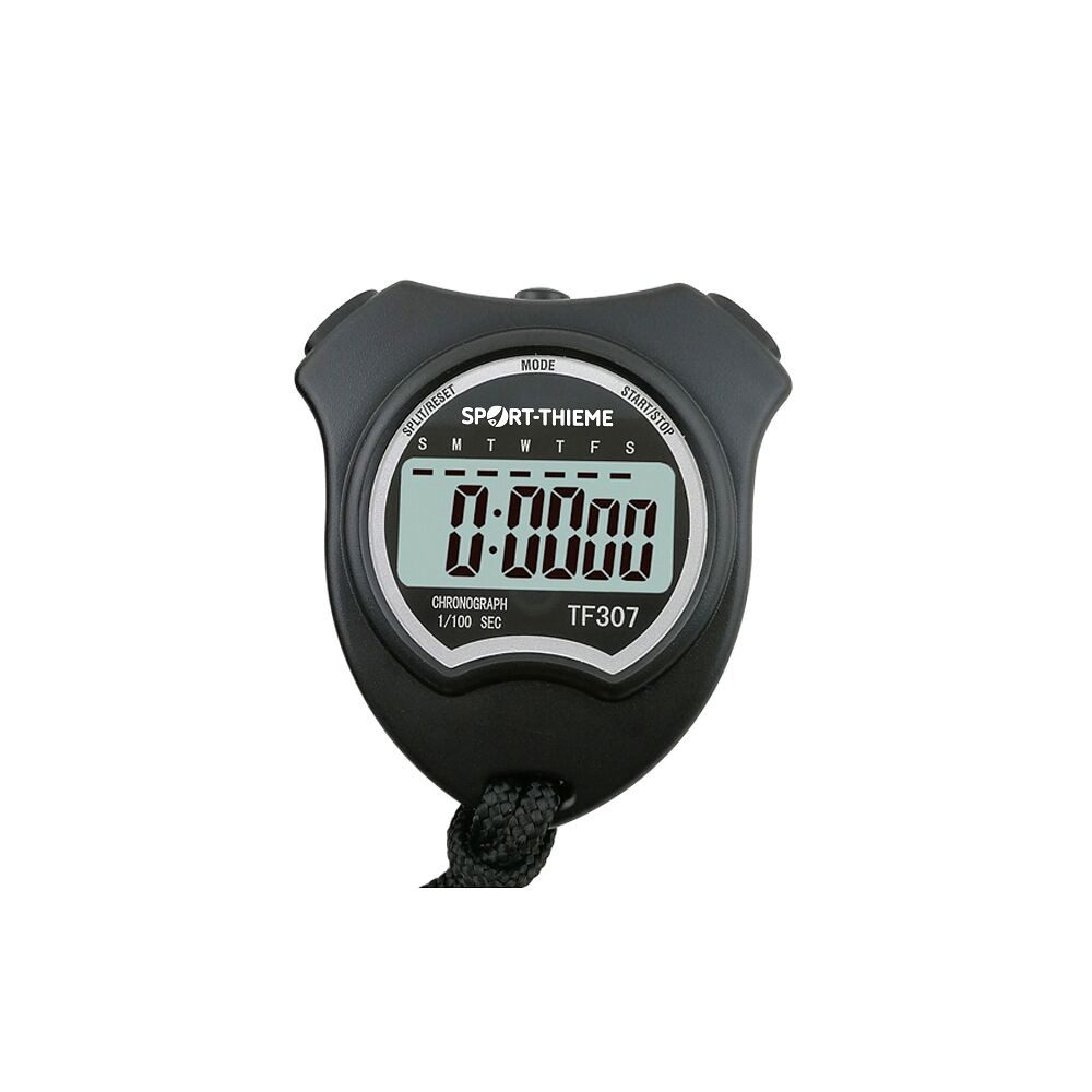 Sport-Thieme Sportuhr Stoppuhr Alpha, Praktischer Zeitmesser für alle Sportarten