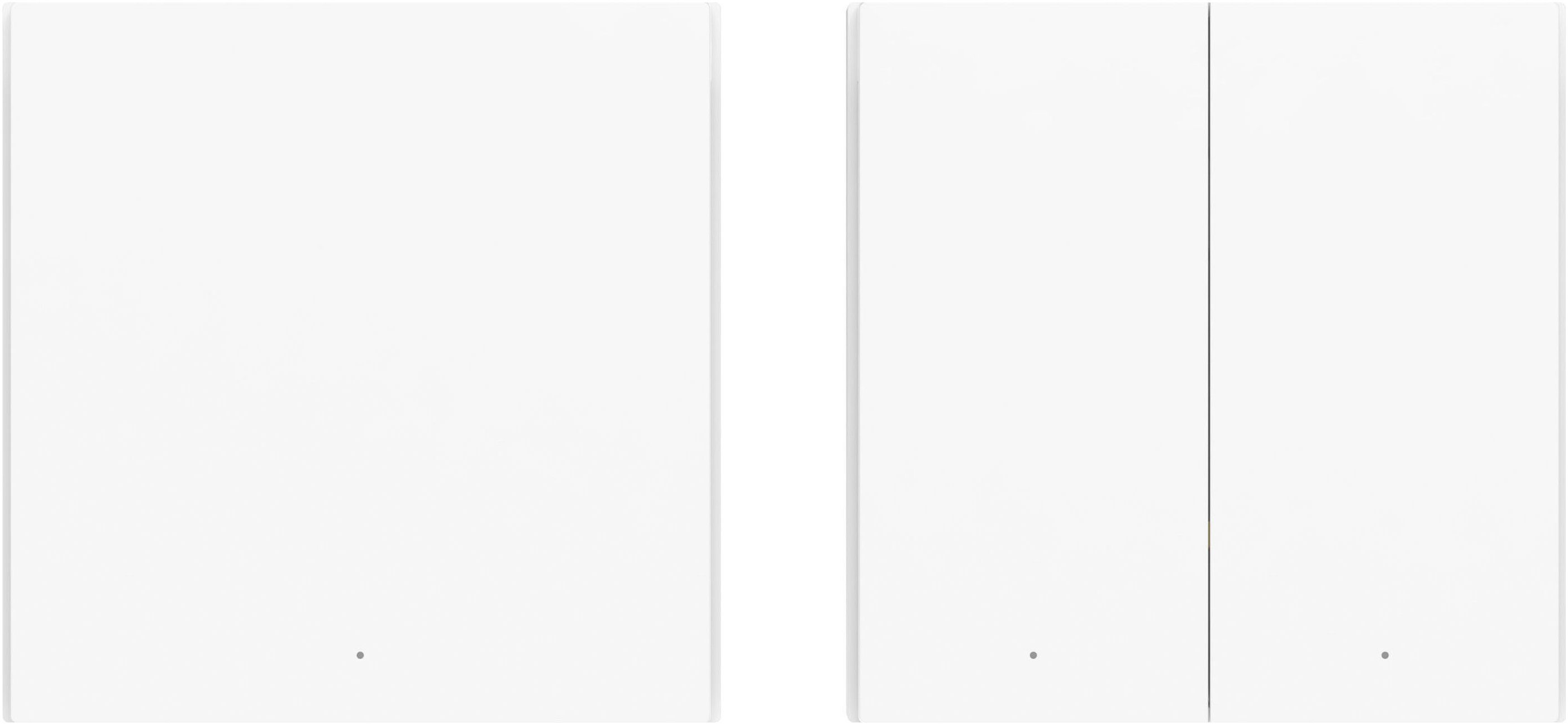 Aqara Lichtschalter Smart Wall Switch H1 (No Neutral, Double Rocker) (Packung, 2-St)