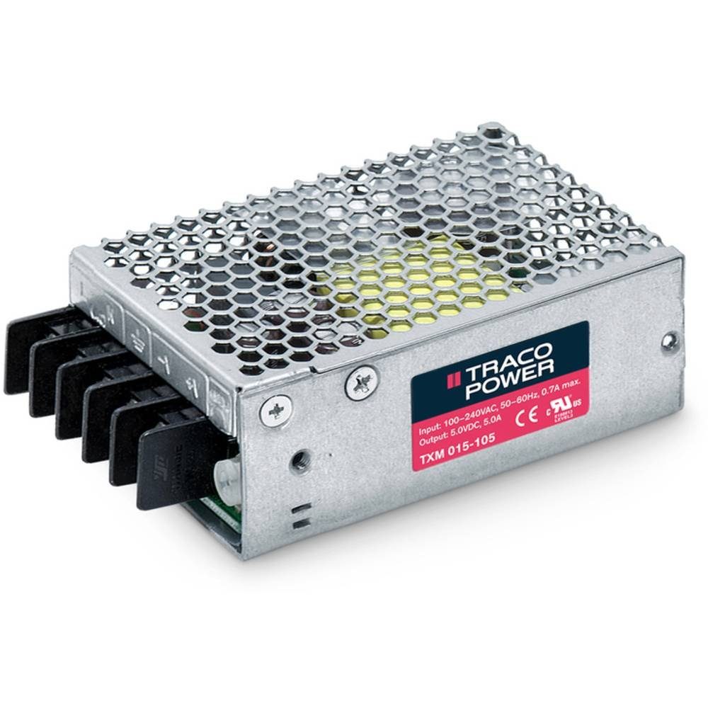 TracoPower AC/DC-Schaltnetzteil, 75 W, 12 V/6.0 A AC/DC-Einbaunetzteil