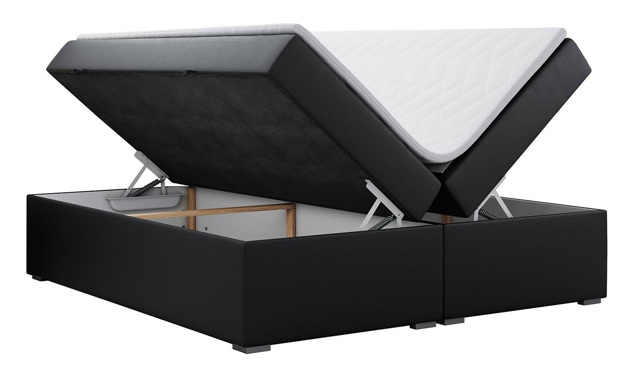 Boxspringbett und MKS MÖBEL zum Topper, Schlafzimmer mit BESS, Doppelbett Multipocket-Matratze