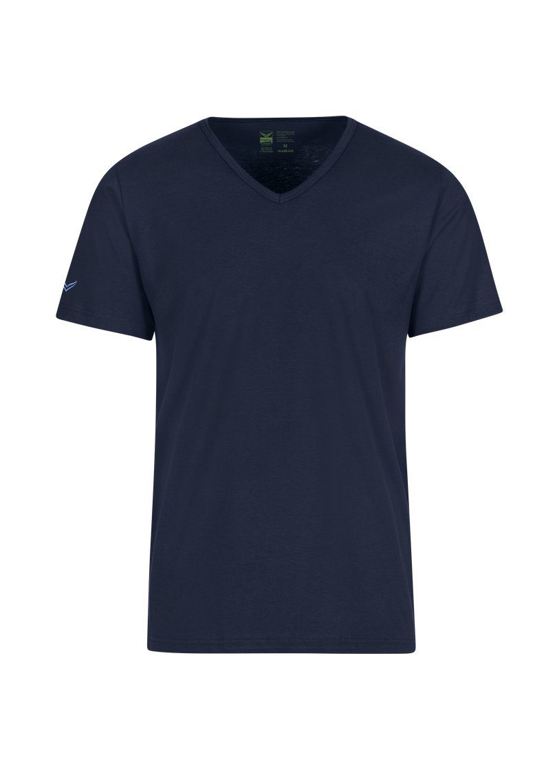 (kbA) TRIGEMA V-Shirt navy-C2C 100% Bio-Baumwolle T-Shirt Trigema aus