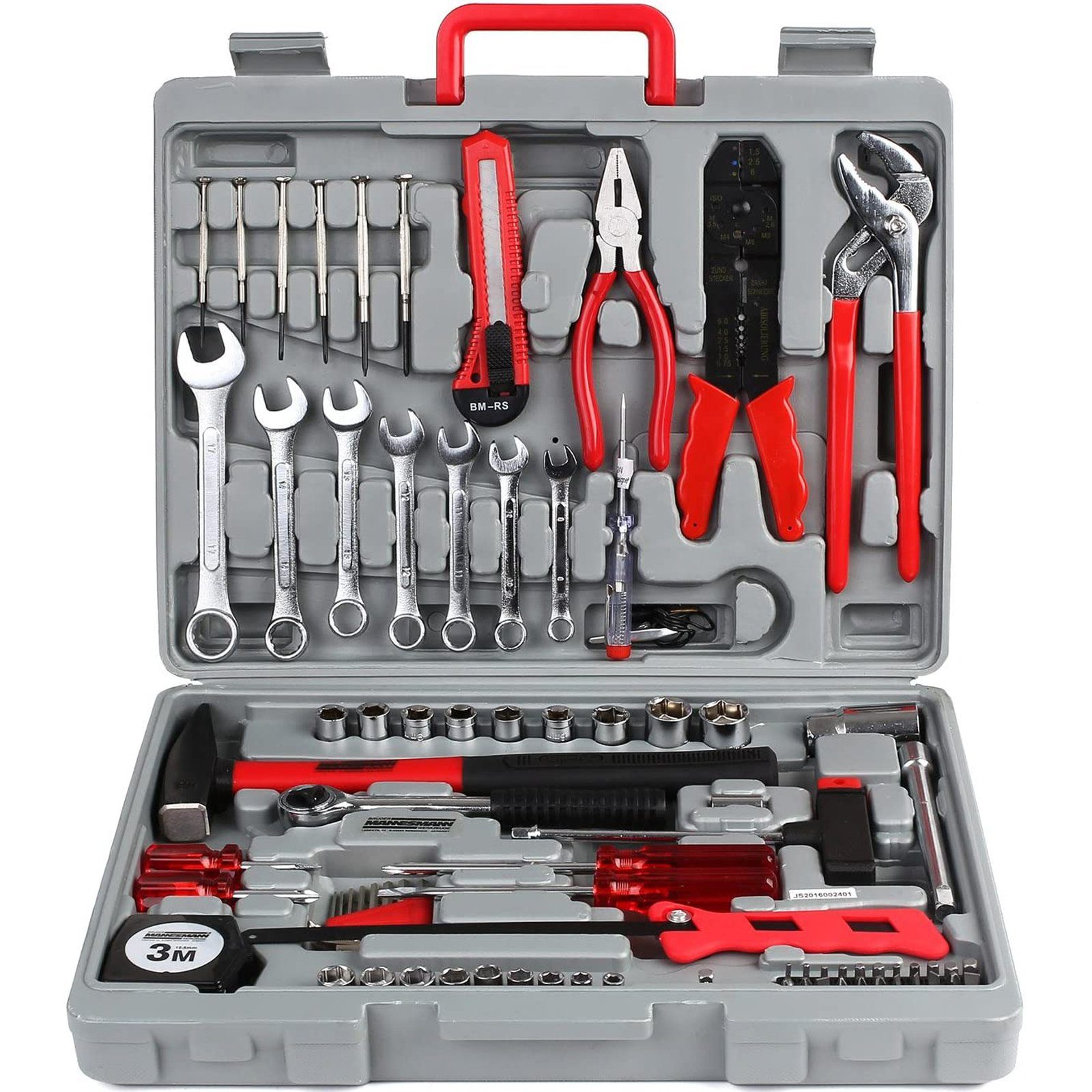 Femor Werkzeugset, (Set), 555 teilig Werkzeugkoffer im Koffer, Werkzeug-Set  Ideal Weihnachtsgeschenk für den Haushalt, Werkzeugkasten für den  Haushaltsbereich Universal-Haushalts-Werkzeugkoffer