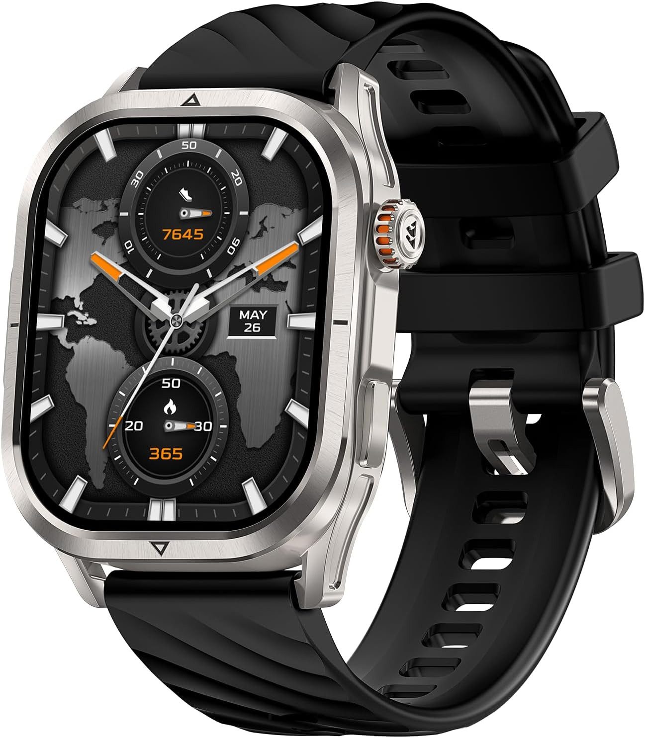 KOSPET Magic P10 Smartwatch (4,9 cm, Android ios), Smartwatch mit AMOLED Display, GPS, 180 Sportmodi, 50 Tage Akku